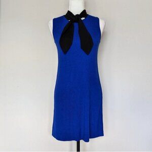NWT John + Jenn royal blue tie neck sleeveless dress